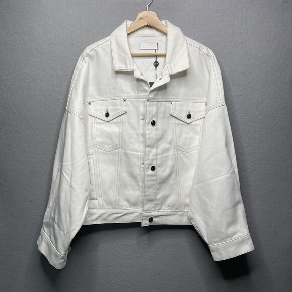 Karl Kani Vintage Denim White Oversized Jacket Size 2 - Picture 1 of 9